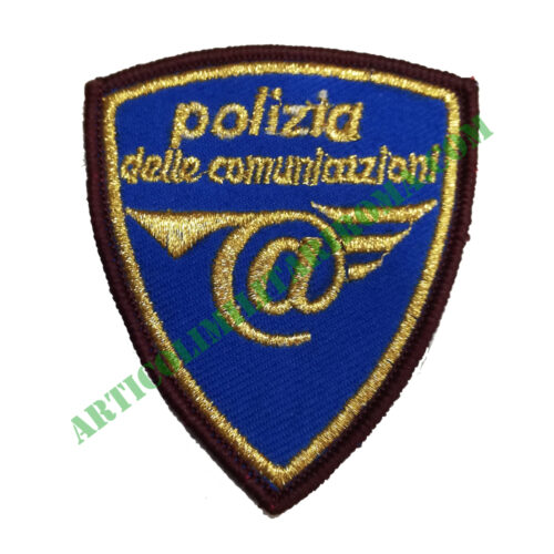 PATCH SCUDETTO VELCRO COMUNICAZIONI POLIZIA DI STATO