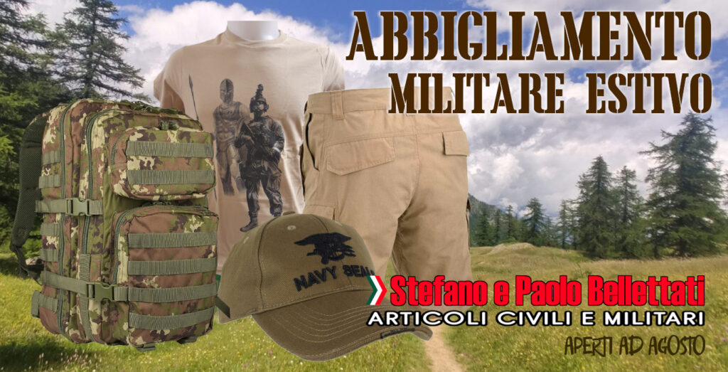 Bellettati: abbigliamento militare estivo