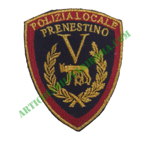 PATCH VELCRO V GRUPPO PRENESTINO POLIZIA LOCALE ROMA