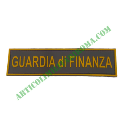 SCRITTA PVC GUARDIA DI FINANZA CON VELCRO