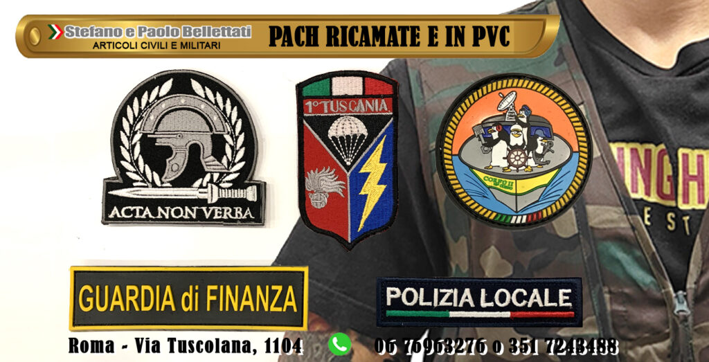 pach ricamate e in pvc roma tuscolana Bellettati