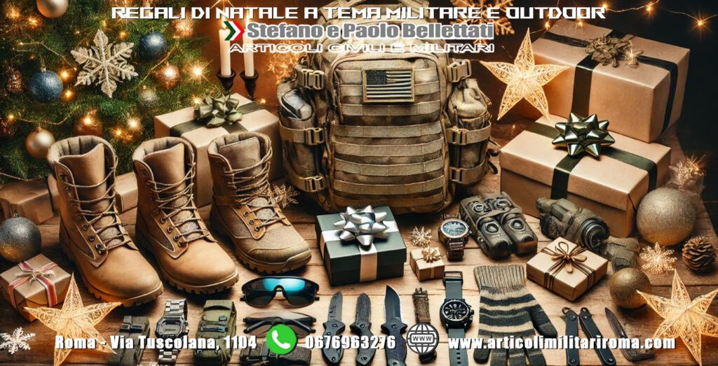 Scopri di più sull'articolo Regali di Natale a tema militare e outdoor: scopri l’offerta di Bellettati Articoli Militari Roma