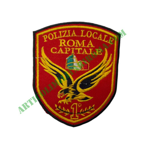 PATCH VELCRO 1 GRUPPO TREVI POLIZIA LOCALE ROMA ROSSA