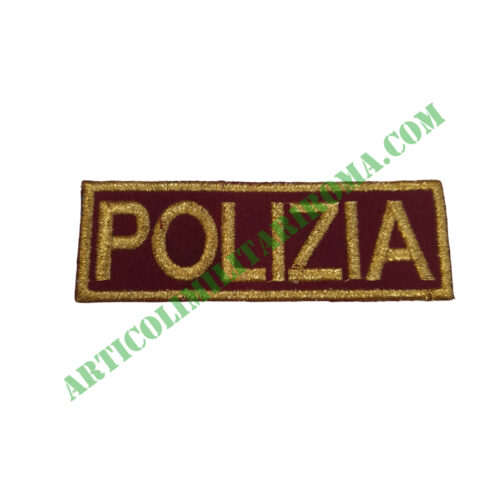 SCRITTA POLIZIA RETTANGOLARE