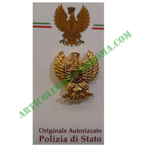 DISTINTIVO PIN DA BAVERO AQUILA POLIZIA DI STATO